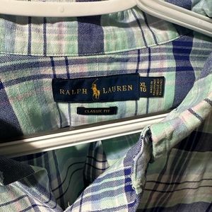 Long Sleeve multi color Polo Button up